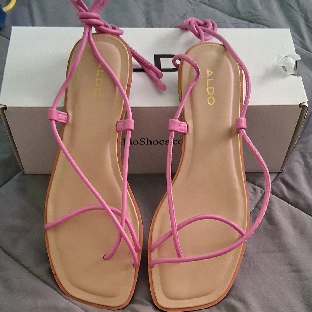 Aldo Fuchsia Strappy Sandals